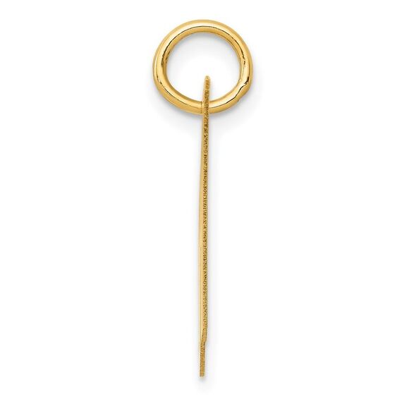 Kazi Luxury 14k Yellow Gold Medium Fancy Script Letter H Initial Charm - Picture 2 of 4